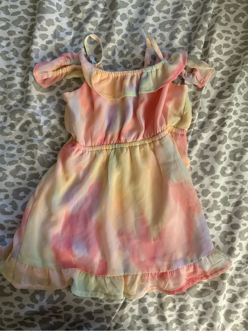 The Children’s Place Pastel Tie-Dye Ruffle Sundress